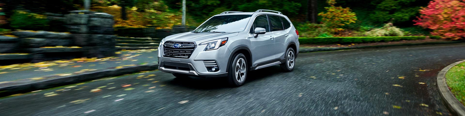 A 2022 Forester driving on a highway. | Subaru World of Newton in Newton NJ