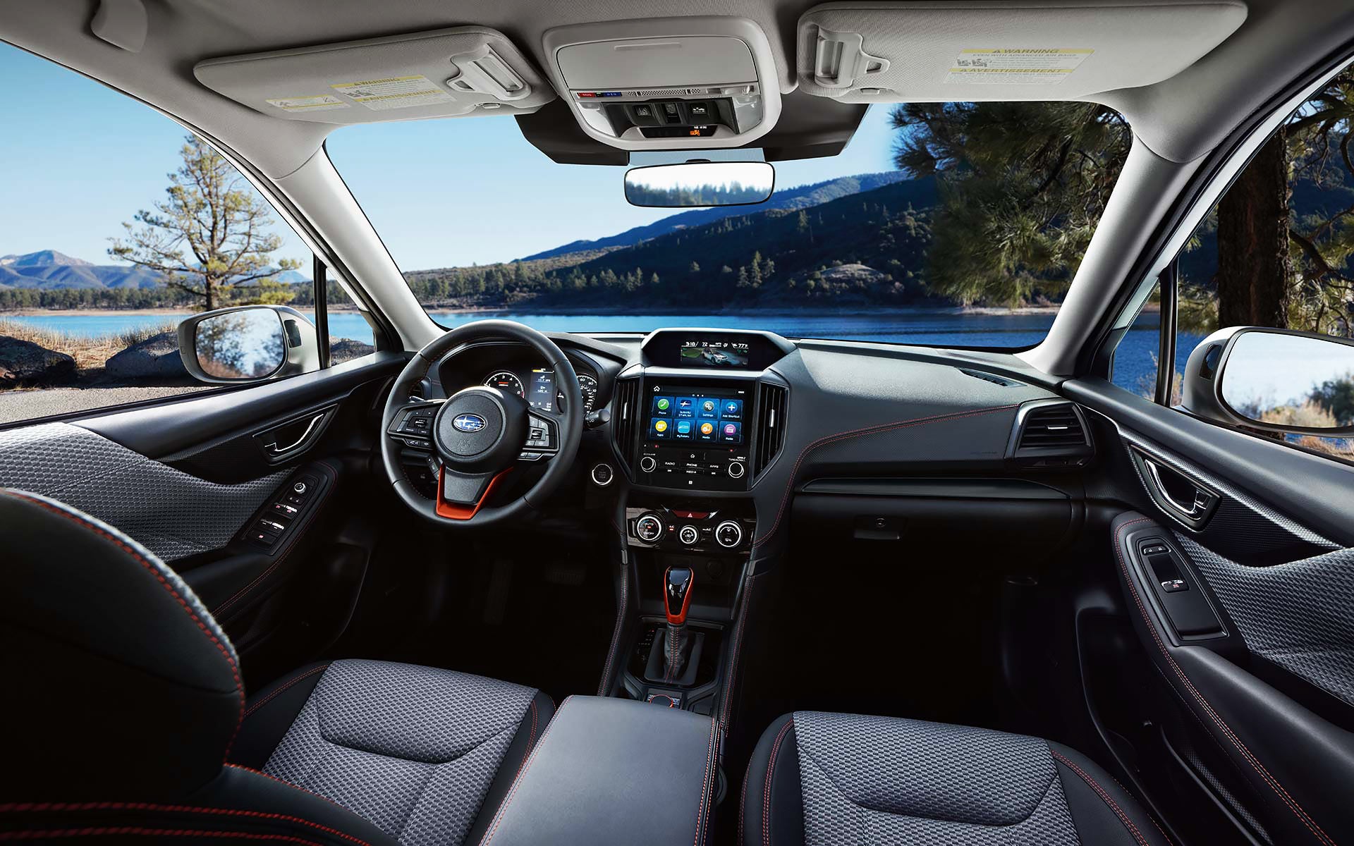 The interior and front dash of the 2022 Forester. | Subaru World of Newton in Newton NJ