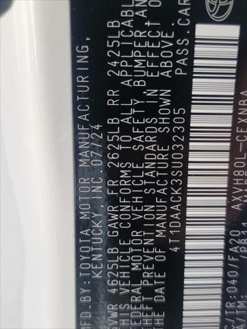 2025 Toyota Camry LE