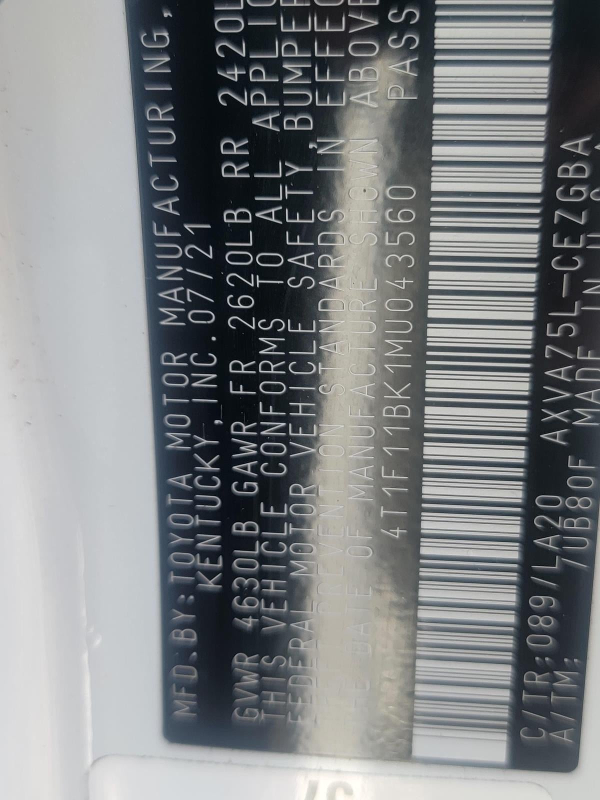 2021 Toyota Camry XLE