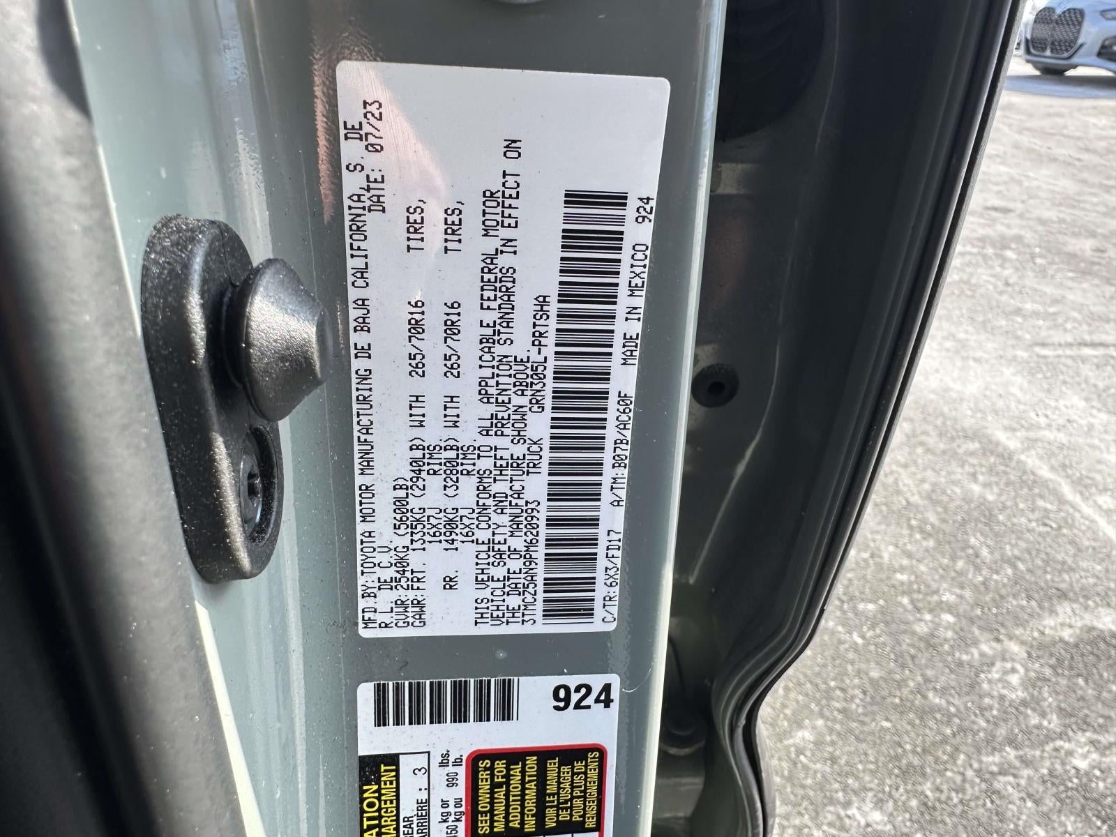 2023 Toyota Tacoma 4WD TRD Sport Double Cab 5' Bed V6 MT (Natl)