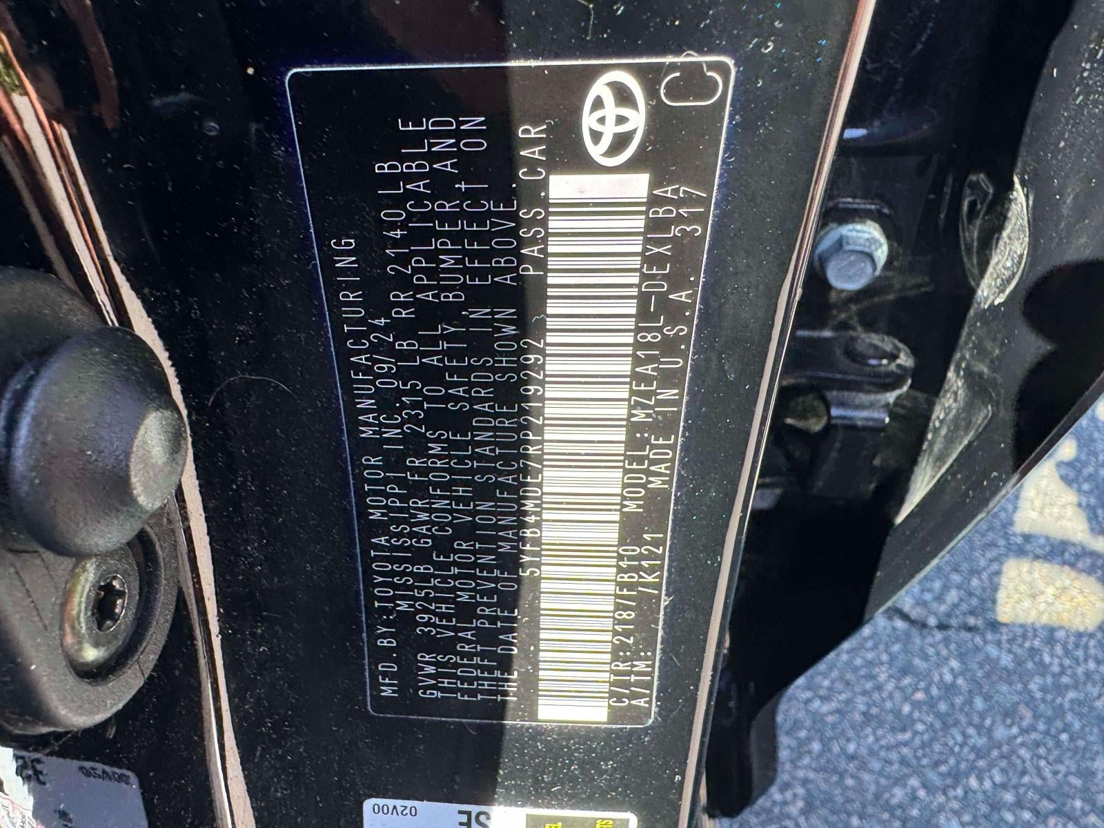 2024 Toyota Corolla LE CVT (Natl)