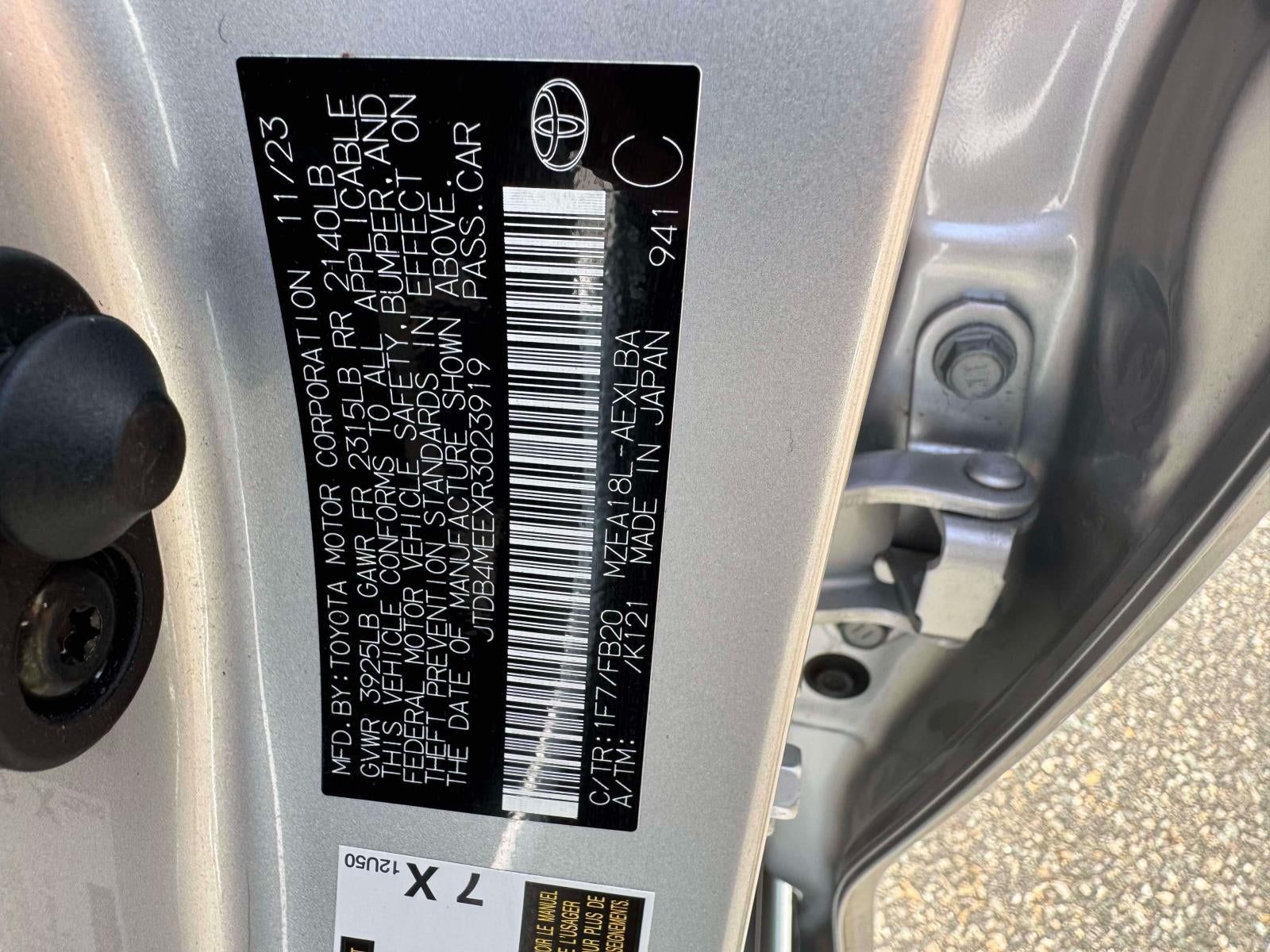 2024 Toyota Corolla LE CVT (Natl)