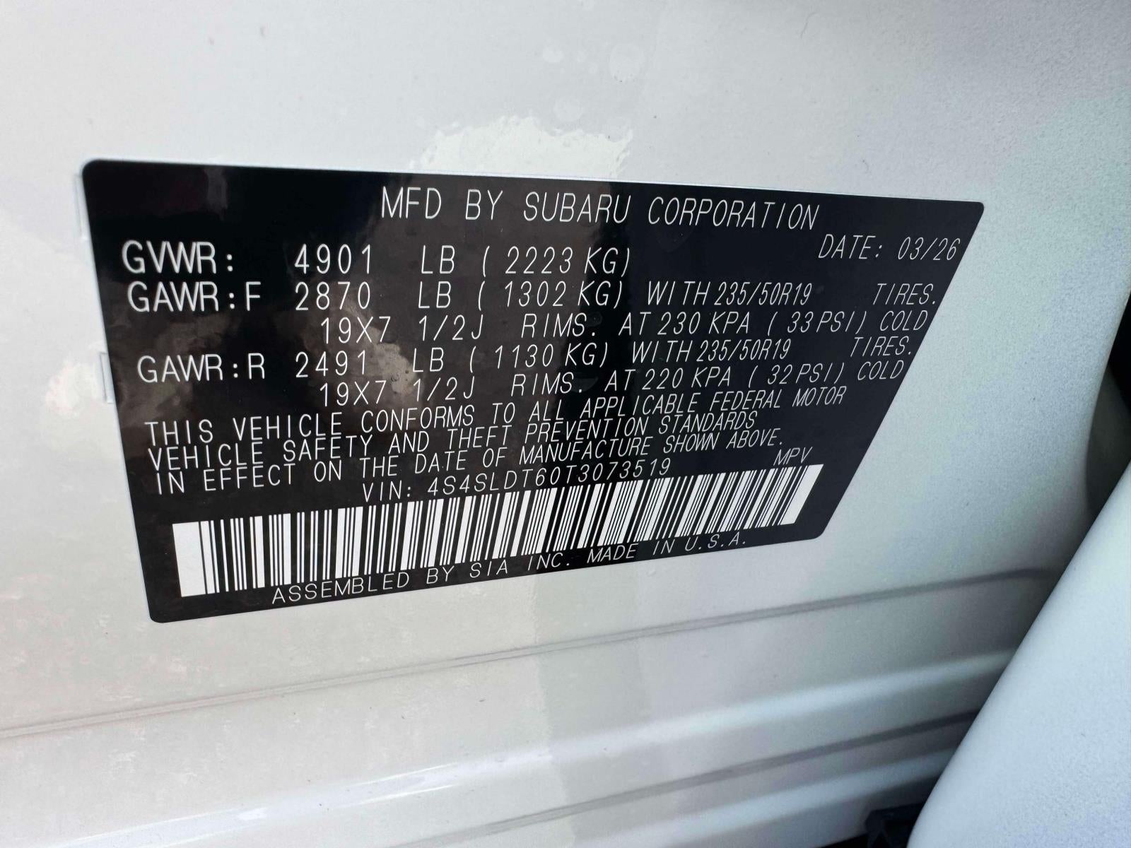 2026 Subaru FORESTER Touring