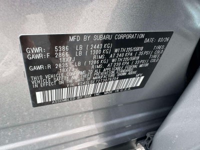 2026 Subaru FORESTER Premium Hybrid