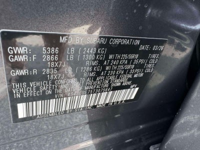 2026 Subaru FORESTER Premium Hybrid