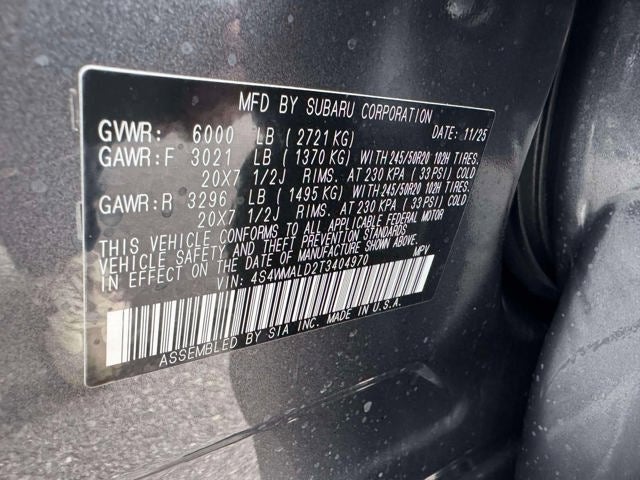 2026 Subaru ASCENT Onyx Edition Touring 7-Passenger