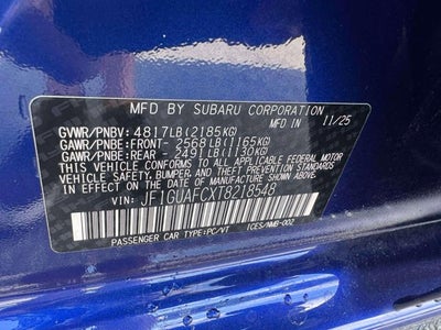 2026 Subaru IMPREZA Sport