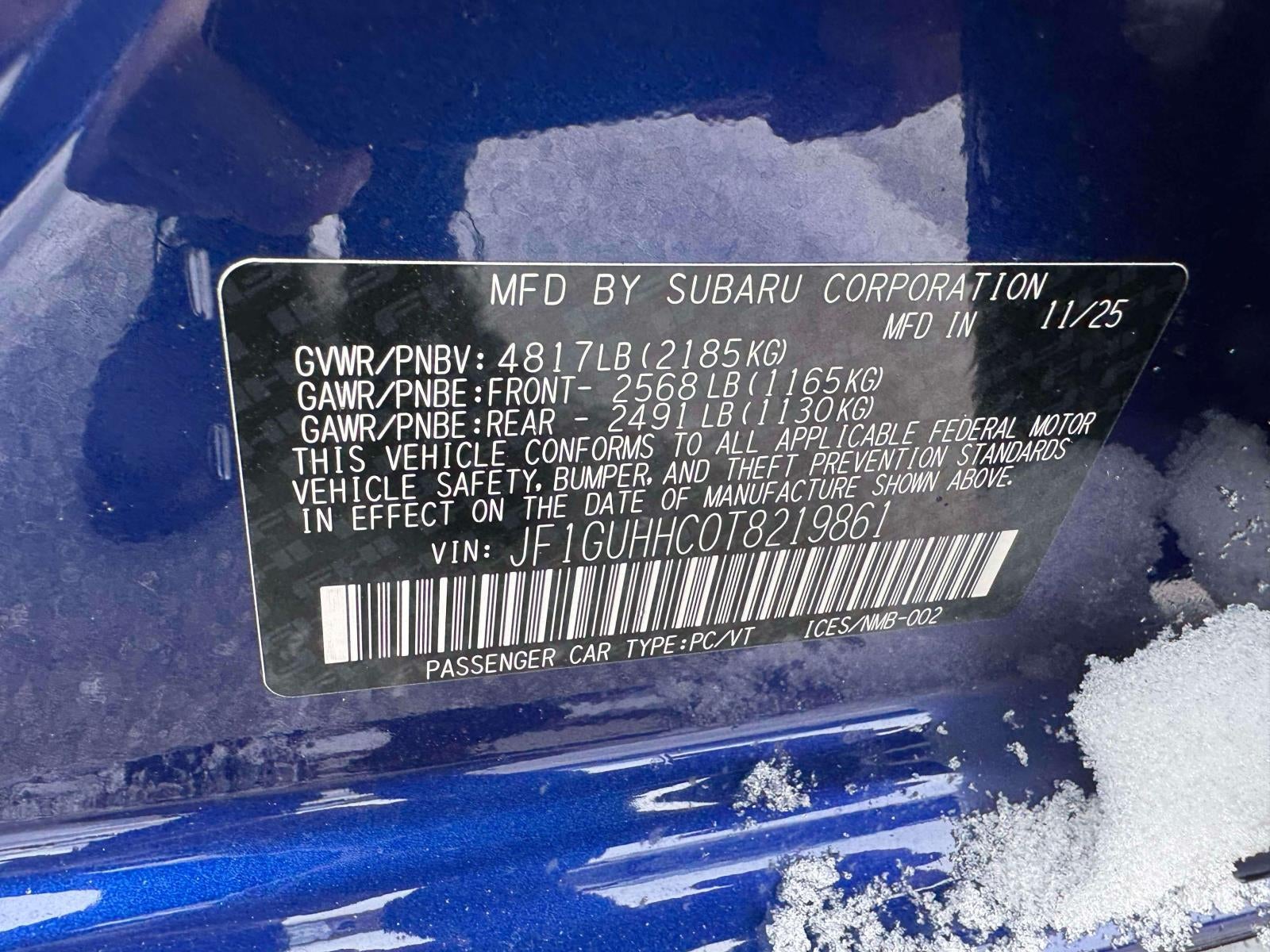 2026 Subaru IMPREZA RS