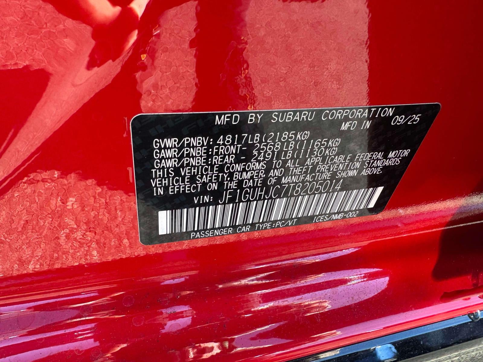 2026 Subaru IMPREZA RS