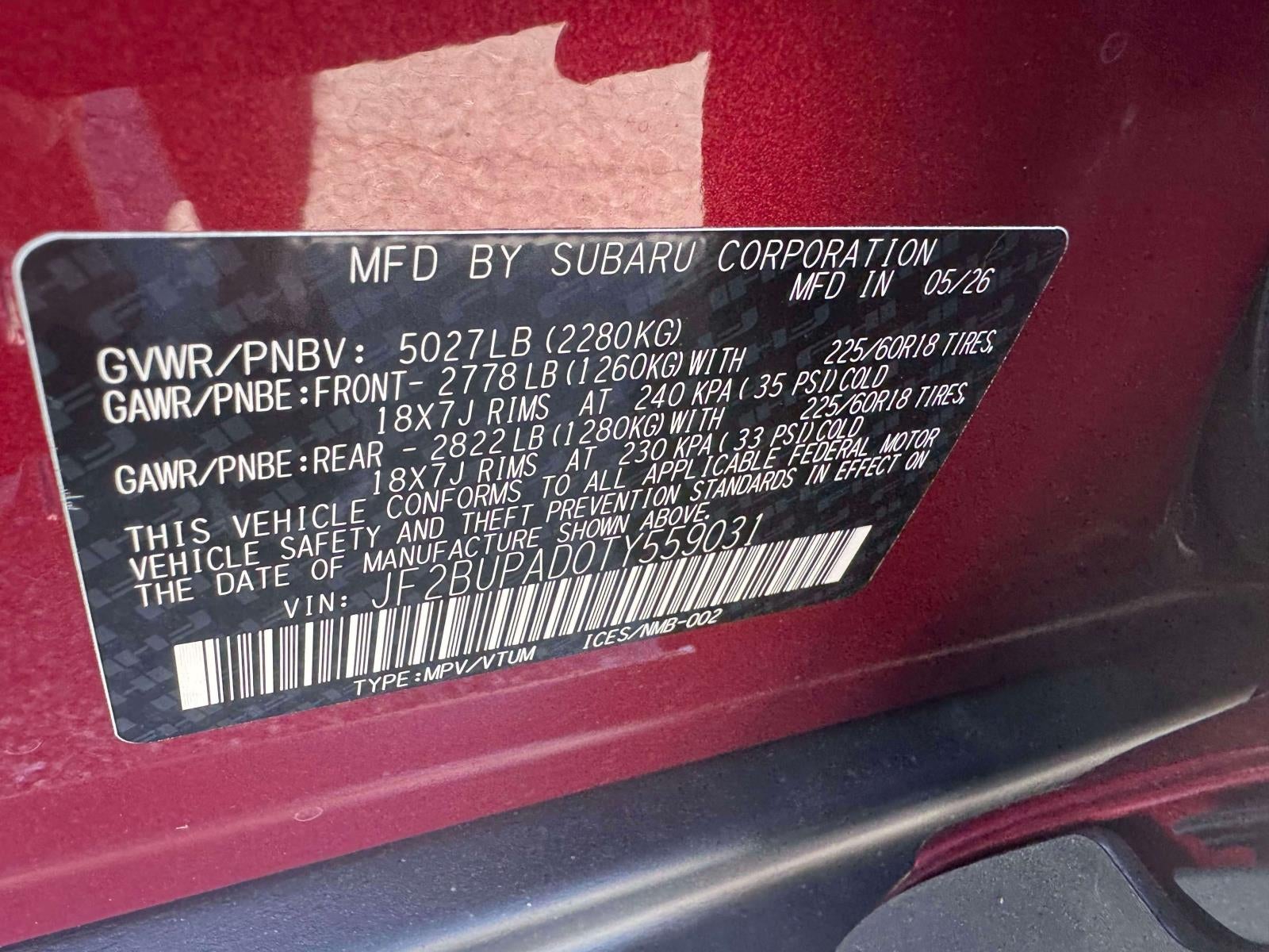 2026 Subaru OUTBACK Premium