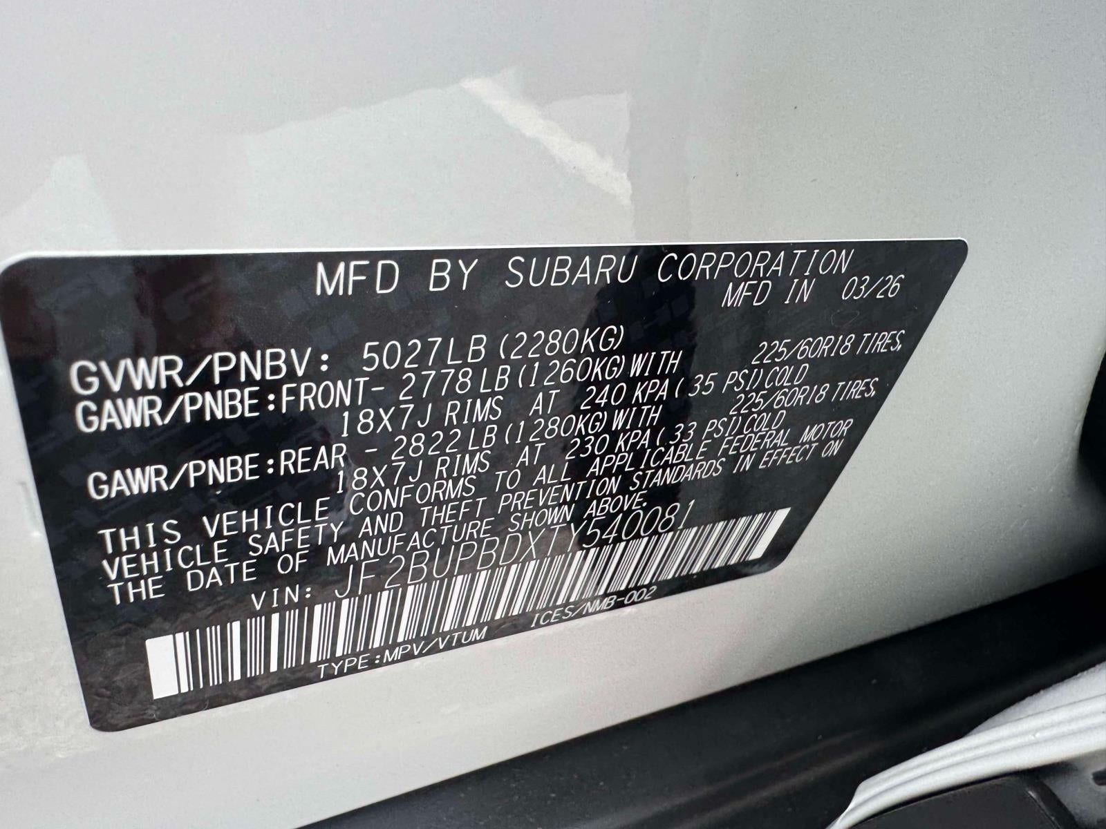 2026 Subaru OUTBACK Premium