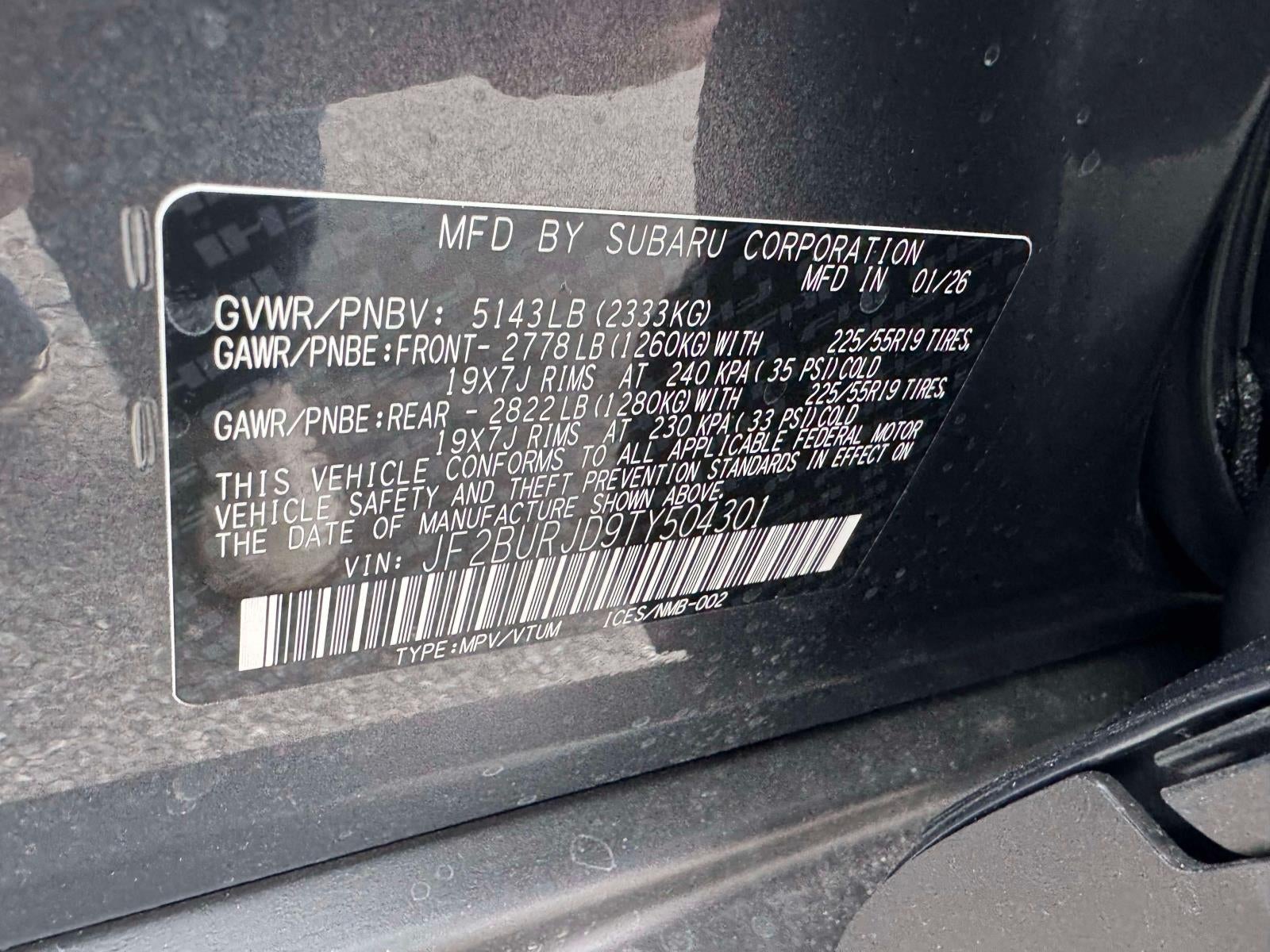 2026 Subaru OUTBACK Touring XT