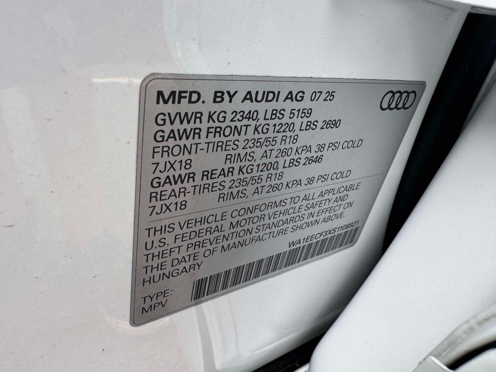 2025 Audi Q3 Premium Plus