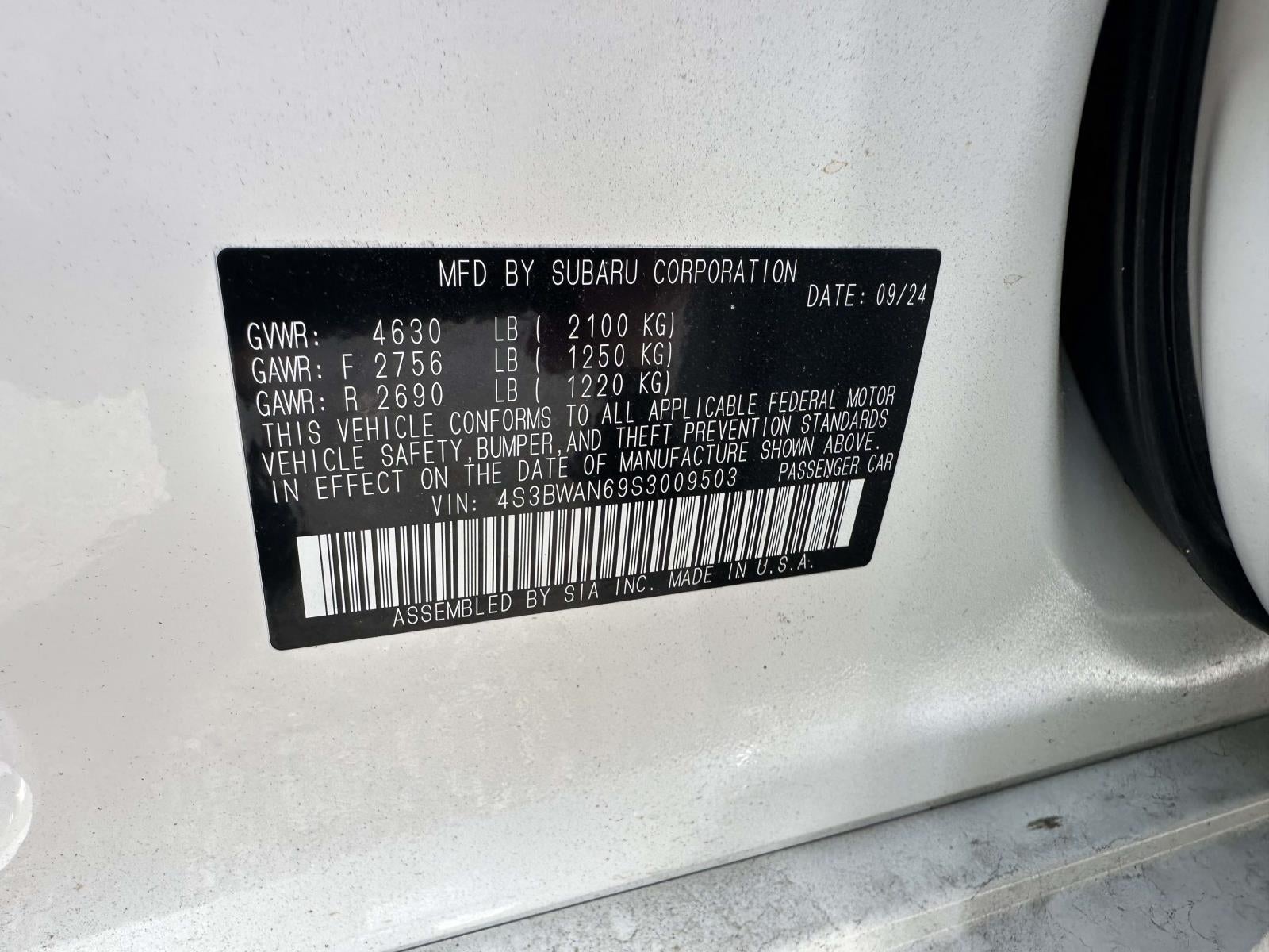 2025 Subaru Legacy Limited AWD