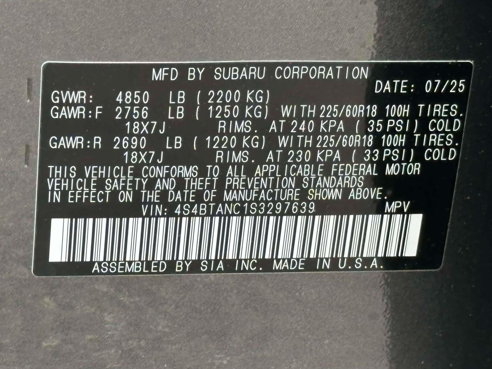 2025 Subaru Outback Limited AWD