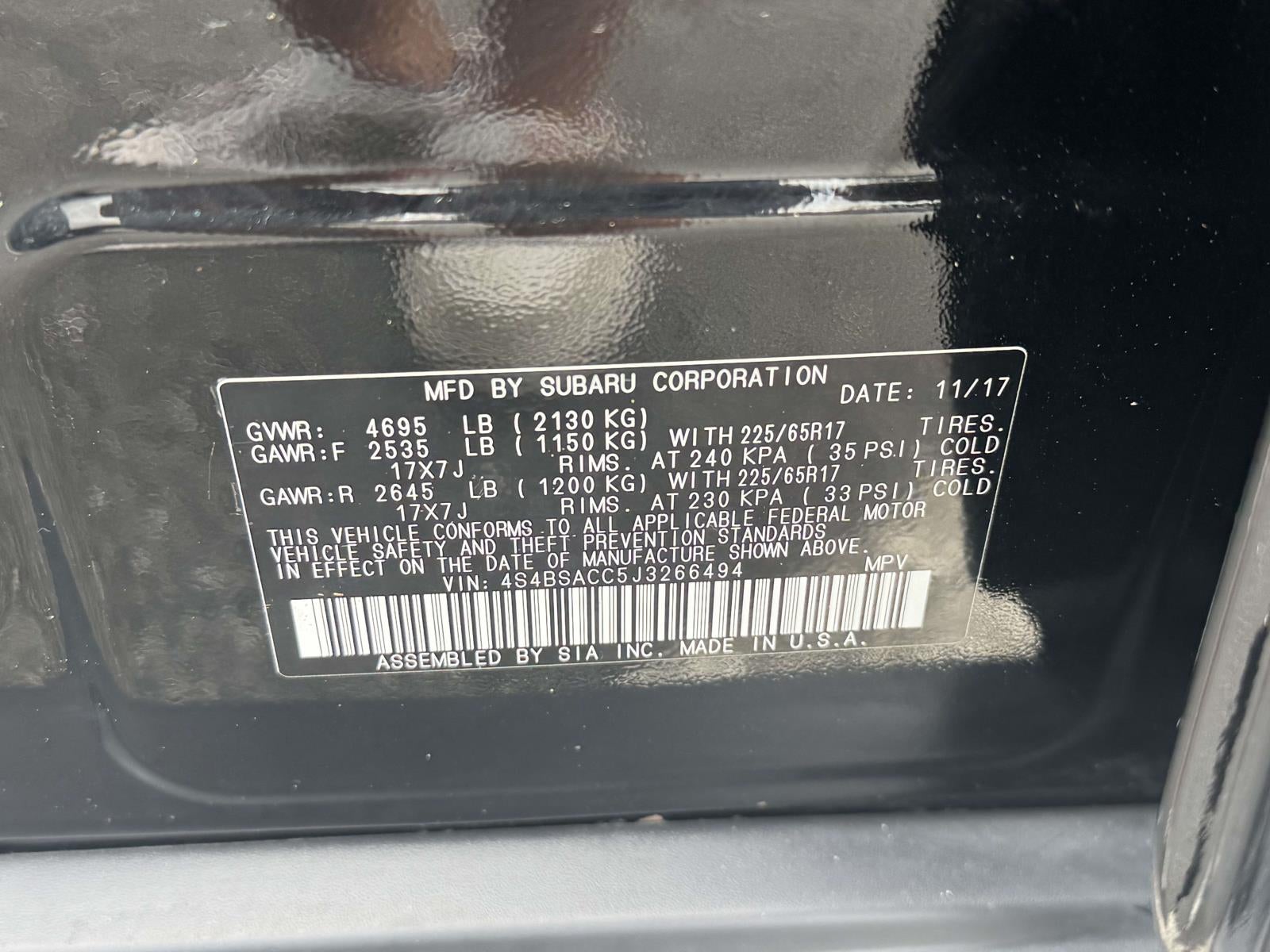 2018 Subaru Outback 2.5i Premium