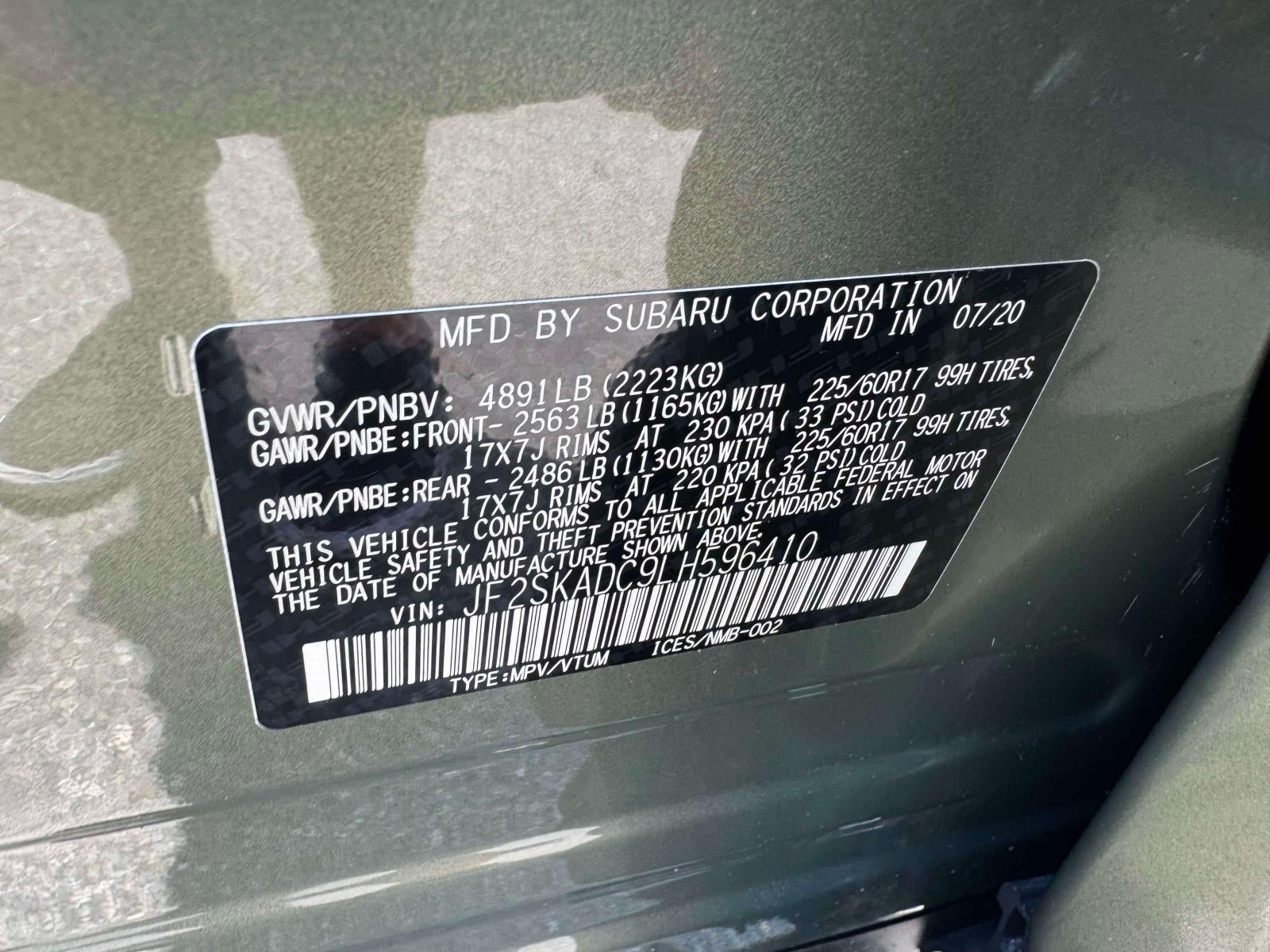 2020 Subaru Forester CVT