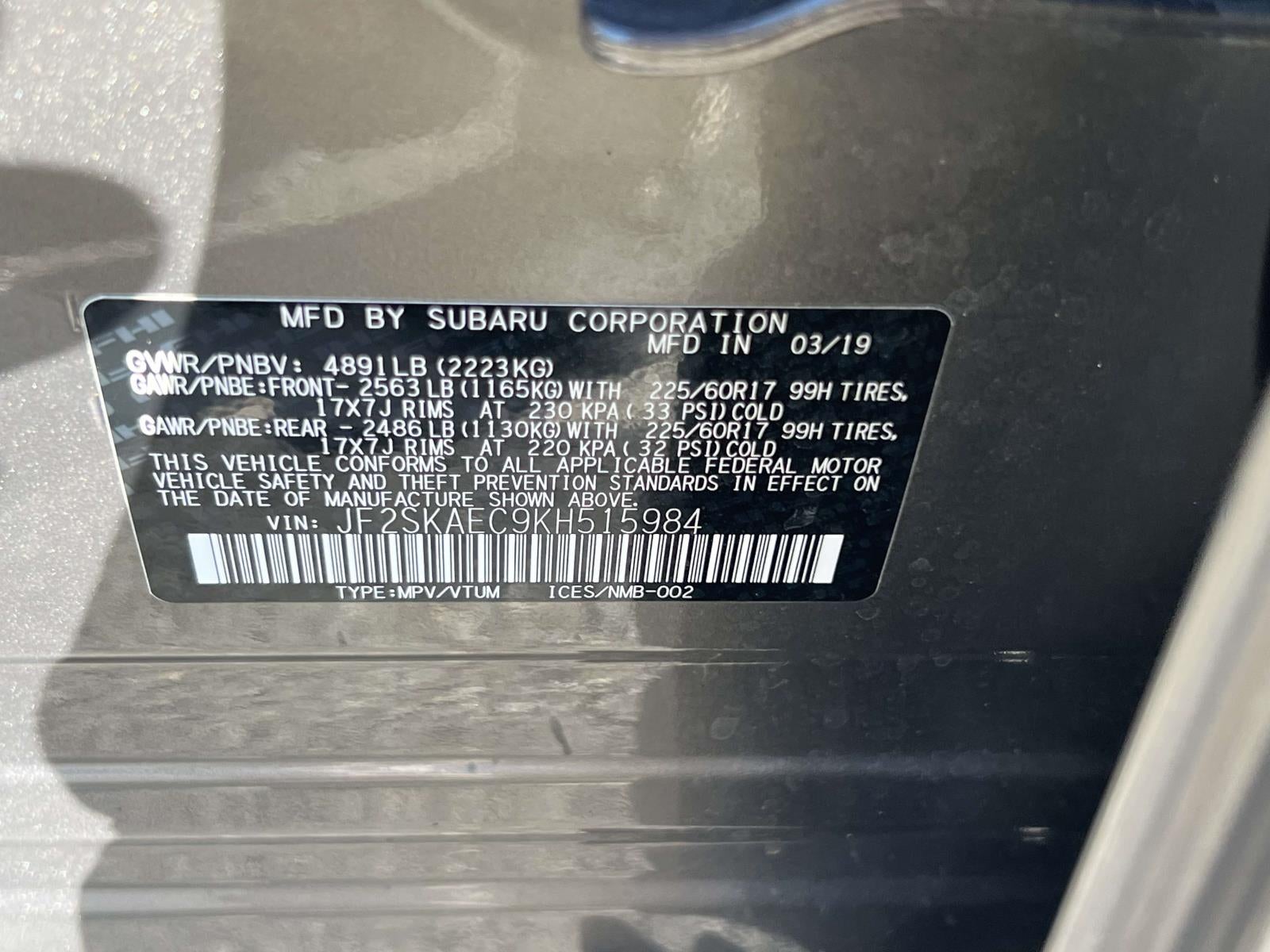 2019 Subaru Forester 2.5i Premium