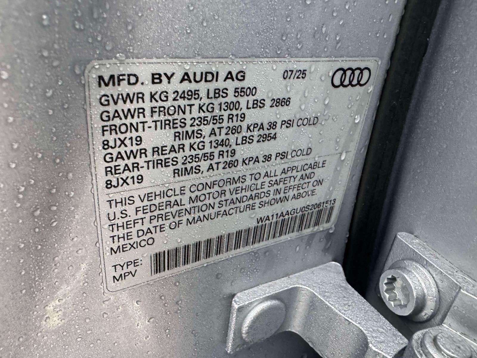 2025 Audi Q5 Premium 2.0 TFSI quattro