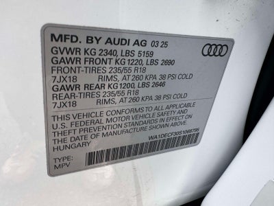 2025 Audi Q3 S line Premium 45 TFSI quattro