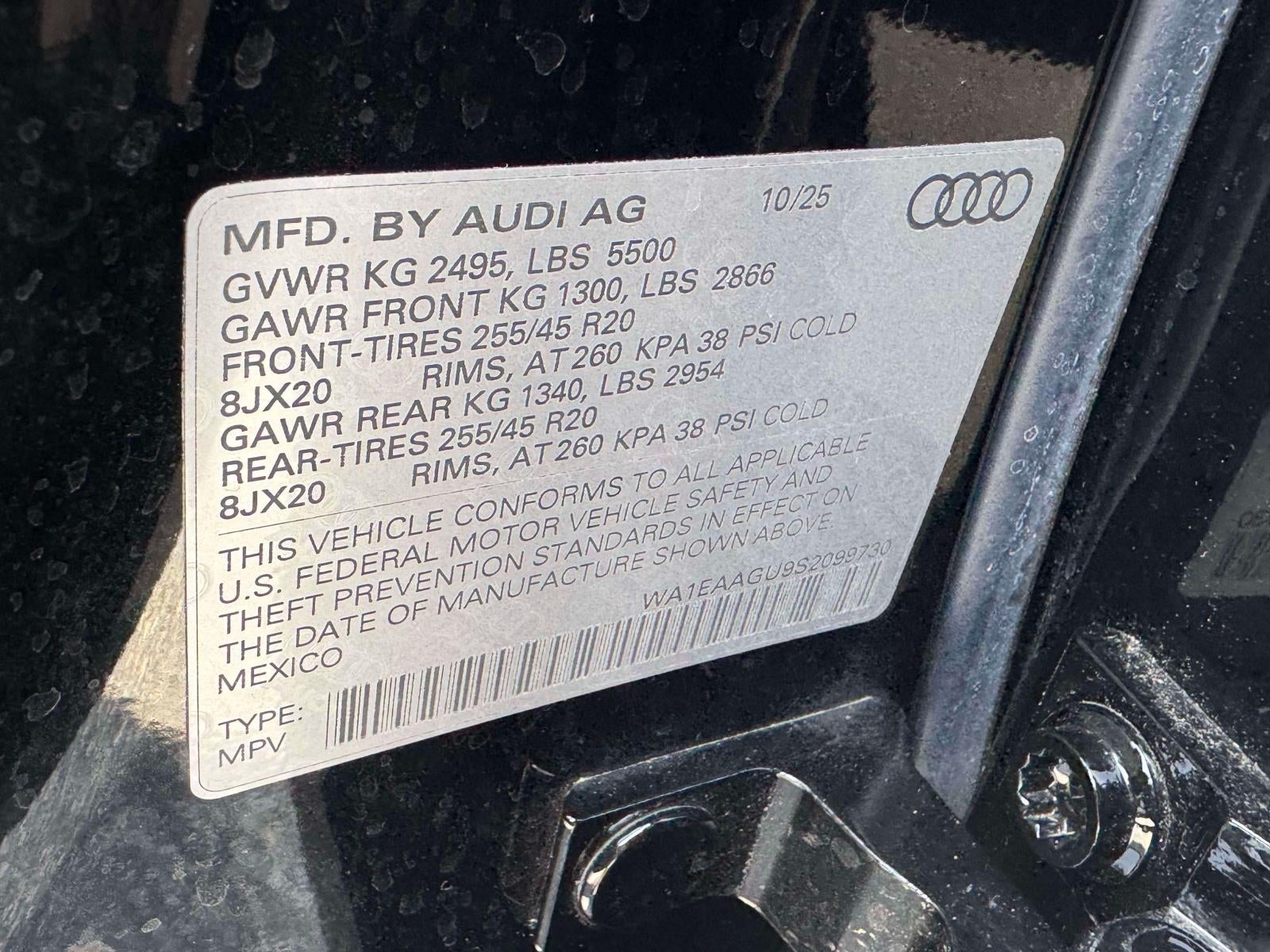 2025 Audi Q5 Sportback Premium Plus 2.0 TFSI quattro