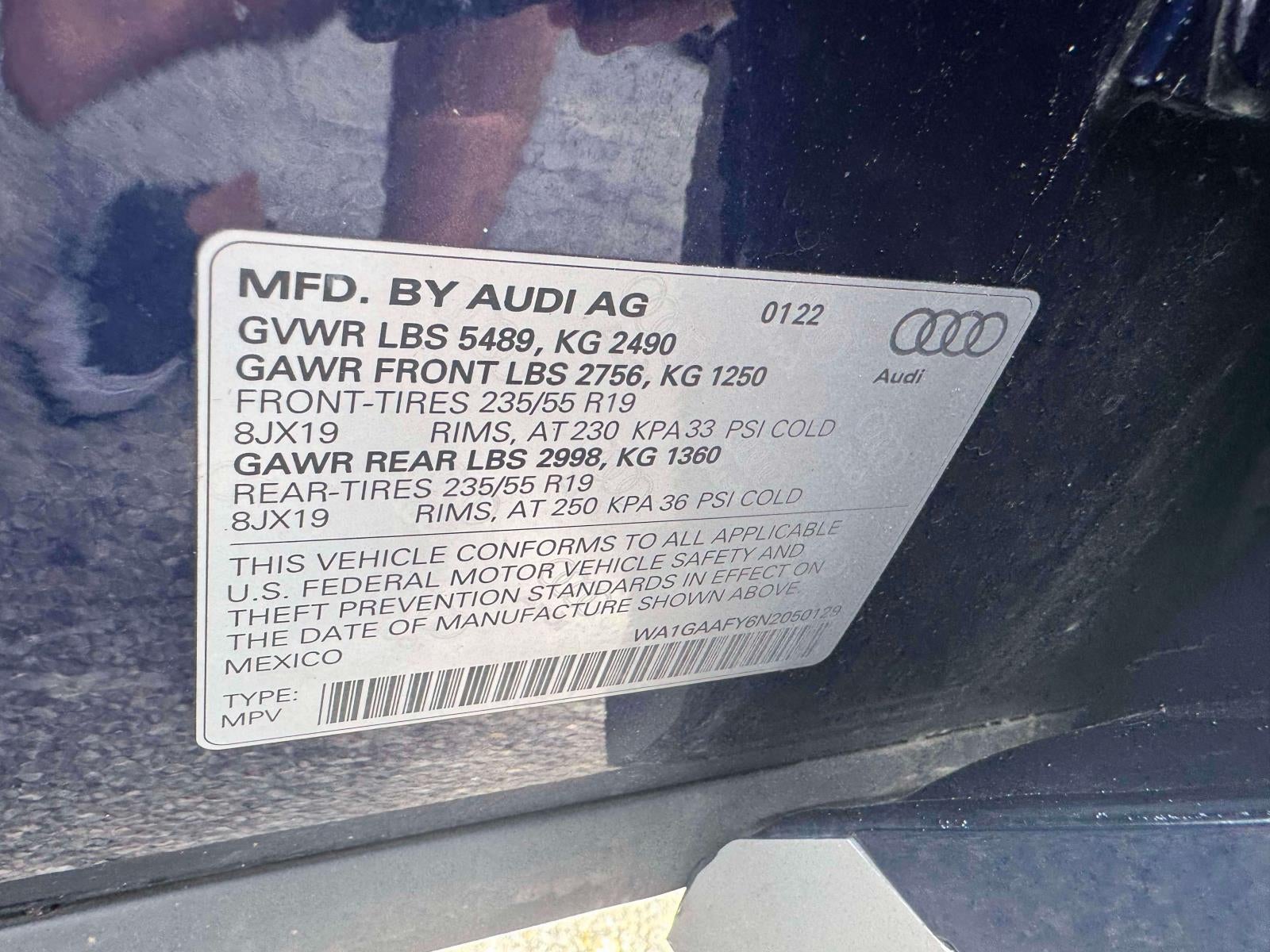 2022 Audi Q5 S line Premium 45 TFSI quattro