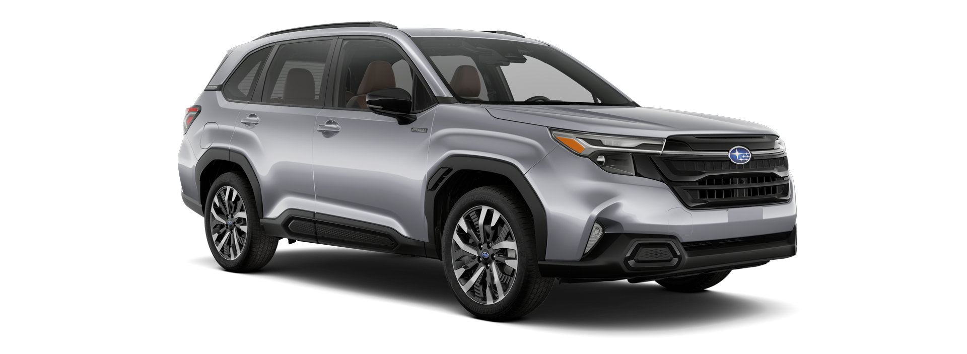 2025 Subaru Forester Touring Hybrid Shown in Ice Silver Metallic